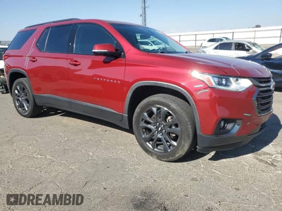 2019 Chevrolet Traverse RS with VIN 1GNERJKX2KJ118342, listed as a Copart auction lot 65201725 with 92,563 mi miles and Salvage title. Bid and sale history available at DreamBid. Image 4.