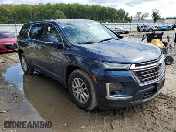 2023 Chevrolet Traverse LS с VIN 1GNEVFKW1PJ191791, выставлен на аукционе Copart как лот 84457175 с пробегом 26 316 миль миль и Списание • Salvage title. История ставок и продаж доступна на DreamBid. Изображение 4.