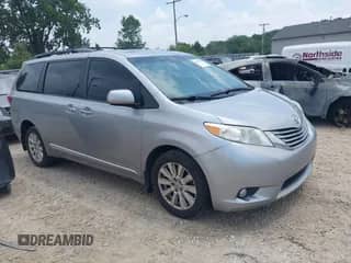 2017 Toyota Sienna XLE with VIN 5TDDZ3DC4HS156256, listed as a IAAI auction lot 42695568 with 266,665 mi miles and . Bid and sale history available at DreamBid. Image 1.