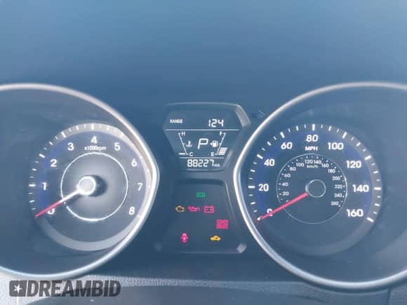 2016 Hyundai Elantra SE with VIN 5NPDH4AE6GH655529, listed as a IAAI auction lot 42594653 with 88,227 mi miles and . Bid and sale history available at DreamBid. Image 7.