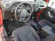 2018 Jeep Wrangler Sahara with VIN 1C4AJWBGXJL937095, listed as a Copart auction lot 46142495 with 34,408 mi miles and Salvage title. Bid and sale history available at DreamBid. Image 8.