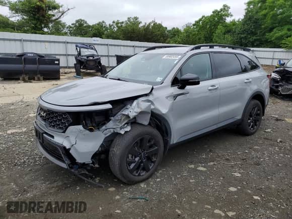 2023 Kia Sorento X-Line S with VIN 5XYRLDLC8PG176584, listed as a Copart auction lot 60983495 with 35,322 mi miles and Salvage title. Bid and sale history available at DreamBid. Image 1.