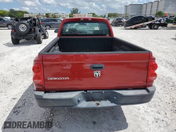 2008 Dodge Dakota with VIN 1D3HW32K08S571237, listed as a Copart auction lot 64885095 with Not provided miles and Clean title. Bid and sale history available at DreamBid. Image 6.