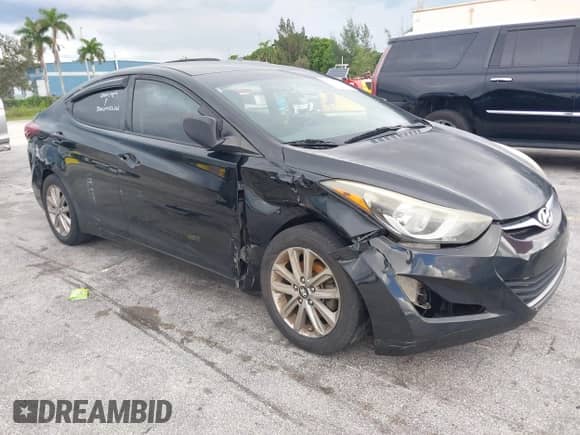 2014 Hyundai Elantra SE with VIN 5NPDH4AE1EH458684, listed as a IAAI auction lot 43311051 with 190,096 mi miles and . Bid and sale history available at DreamBid. Image 1.