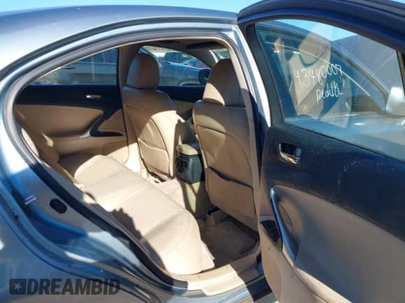 2006 Lexus IS 250 с VIN JTHCK262762007132, выставлен на аукционе IAAI как лот 43480007 с пробегом 256 132 миль миль и . История ставок и продаж доступна на DreamBid. Изображение 8.