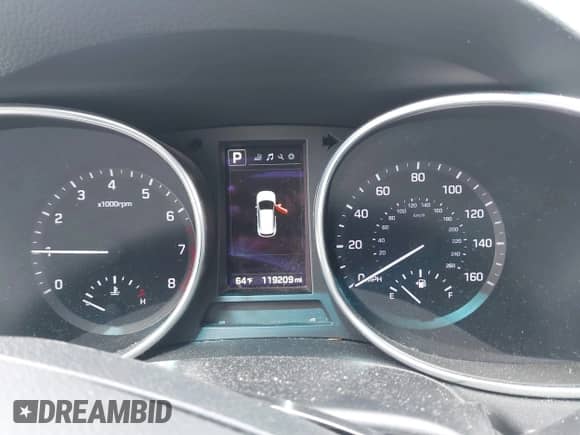 2017 Hyundai Santa Fe 2.0T with VIN 5NMZUDLA9HH046283, listed as a IAAI auction lot 42016725 with 119,209 mi miles and . Bid and sale history available at DreamBid. Image 7.