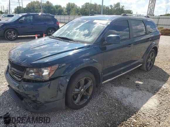 2015 Dodge Journey Crossroad with VIN 3C4PDCGB2FT577443, listed as a Copart auction lot 71191405 with 161,929 mi miles and Salvage title. Bid and sale history available at DreamBid. Image 1.