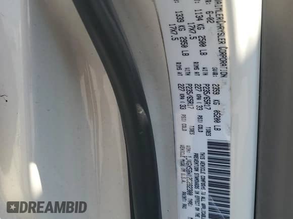 2002 Jeep Grand Cherokee Limited with VIN 1J4GX58N12C282300, listed as a Copart auction lot 74939754 with 166,018 mi miles and Salvage title. Bid and sale history available at DreamBid. Image 15.