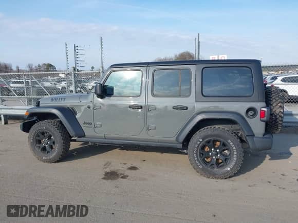 2022 Jeep Wrangler Unlimited Sport с VIN 1C4HJXDN7NW156538, выставлен на аукционе IAAI как лот 41526074 с пробегом 27 082 миль миль и . История ставок и продаж доступна на DreamBid. Изображение 14.