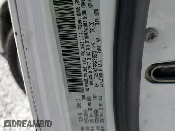 2016 Ram 1500 Big Horn with VIN 1C6RR7GT3GS293873, listed as a Copart auction lot 69254835 with 183,849 mi miles and Salvage title. Bid and sale history available at DreamBid. Image 12.