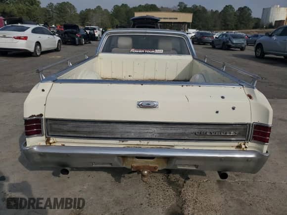 1967 Chevrolet El Camino с VIN 136807B177429, выставлен на аукционе Copart как лот 48466385 с пробегом 97 886 миль миль и Списание • Salvage title. История ставок и продаж доступна на DreamBid. Изображение 6.