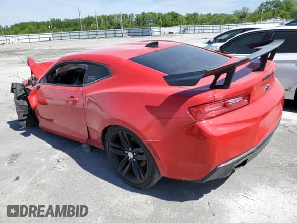 2016 Chevrolet Camaro 1LT z VIN 1G1FB1RS7G0182183, wystawiony jako Copart lot #51485654 z przebiegiem Nie podano mil oraz Szkoda całkowita • Salvage title. Historia ofert i sprzedaży dostępna na DreamBid. Obrazek 2.