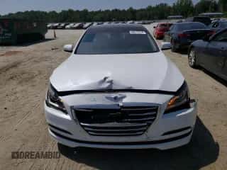 2015 Hyundai Genesis 3.8L with VIN KMHGN4JE4FU100357, listed as a Copart auction lot 68317214 with 89,137 mi miles and Salvage title. Bid and sale history available at DreamBid. Image 5.