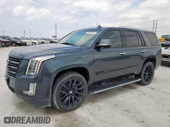 2019 Cadillac Escalade Premium Luxury with VIN 1GYS4CKJ1KR263563, listed as a Copart auction lot 58036455 with 75,286 mi miles and Clean title. Bid and sale history available at DreamBid. Image 1.