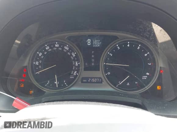 2009 Lexus IS 250 z VIN JTHCK262292030290, wystawiony jako IAAI lot #42990498 z przebiegiem 215 071 mil mil oraz . Historia ofert i sprzedaży dostępna na DreamBid. Obrazek 7.