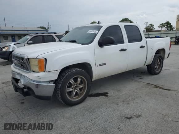 2007 GMC Sierra 1500 SLE2 with VIN 2GTEC13J771556585, listed as a Copart auction lot 81407445 with 209,181 mi miles and Salvage title. Bid and sale history available at DreamBid. Image 1.