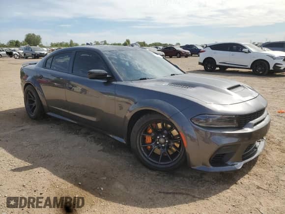 2023 Dodge Charger SRT Hellcat Redeye Widebody with VIN 2C3CDXL92PH539783, listed as a Copart auction lot 71759295 with 15,266 mi miles and Salvage title. Bid and sale history available at DreamBid. Image 4.