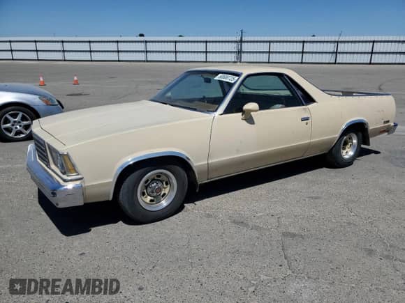 1979 Chevrolet El Camino с VIN 1W80H9Z434486, выставлен на аукционе Copart как лот 60688725 с пробегом 59 907 миль миль и Списание • Salvage title. История ставок и продаж доступна на DreamBid. Изображение 1.