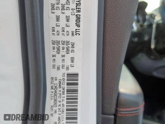 2013 Dodge Durango SXT with VIN 1C4RDHAG8DC682023, listed as a Copart auction lot 69294855 with 203,974 mi miles and Salvage title. Bid and sale history available at DreamBid. Image 13.
