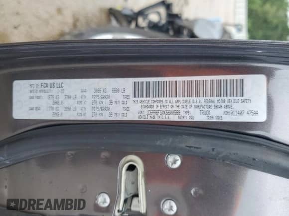 2019 Ram 1500 Express z VIN 1C6RR6FGXKS600589, wystawiony jako Copart lot #68422085 z przebiegiem 56 010 mil mil oraz Szkoda całkowita • Salvage title. Historia ofert i sprzedaży dostępna na DreamBid. Obrazek 13.