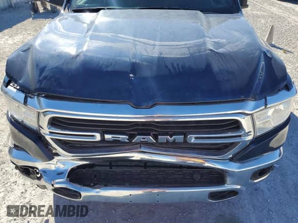 2021 Ram 1500 Big Horn with VIN 1C6RREFG6MN589974, listed as a Copart auction lot 82970744 with 43,167 mi miles and Salvage title. Bid and sale history available at DreamBid. Image 11.