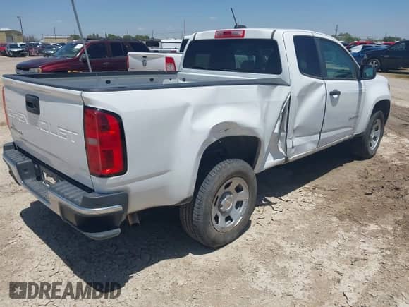 2021 Chevrolet Colorado 2WD Work Truck with VIN 1GCHSBEA2M1184934, listed as a IAAI auction lot 42776763 with 70,594 mi miles and . Bid and sale history available at DreamBid. Image 4.