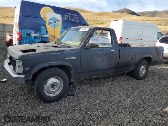 1988 Dodge Dakota with VIN 1B7GN14X5JS776983, listed as a Copart auction lot 76597944 with 133,654 mi miles and Clean title. Bid and sale history available at DreamBid. Image 1.
