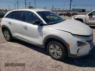 2019 Hyundai NEXO with VIN KM8J74A67KU001132, listed as a Copart auction lot 67388984 with 45,040 mi miles and Salvage title. Bid and sale history available at DreamBid. Image 4.
