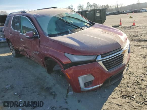 2023 Chevrolet Traverse High Country with VIN 1GNERNKW5PJ198564, listed as a Copart auction lot 45993735 with 16,919 mi miles and Salvage title. Bid and sale history available at DreamBid. Image 4.
