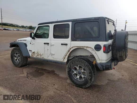 2021 Jeep Wrangler Unlimited Rubicon with VIN 1C4HJXFN8MW723304, listed as a Copart auction lot 68674255 with 69,170 mi miles and Salvage title. Bid and sale history available at DreamBid. Image 2.