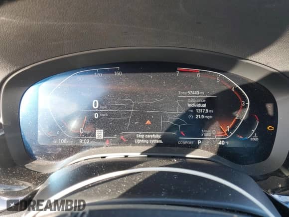 2020 BMW 5 Series 530i xDrive z VIN WBAJR7C09LCE07428, wystawiony jako Copart lot #44449835 z przebiegiem 57 440 mil mil oraz Szkoda całkowita • Salvage title. Historia ofert i sprzedaży dostępna na DreamBid. Obrazek 9.