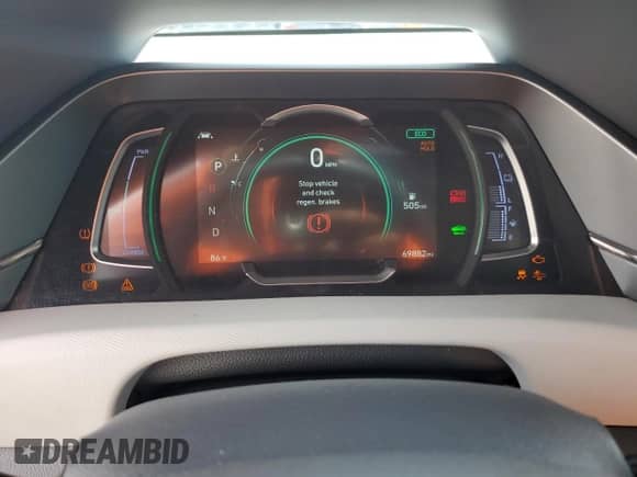 2020 Hyundai Ioniq Limited with VIN KMHC05LC1LU202497, listed as a Copart auction lot 71847375 with 69,882 mi miles and Non repairable. Bid and sale history available at DreamBid. Image 9.