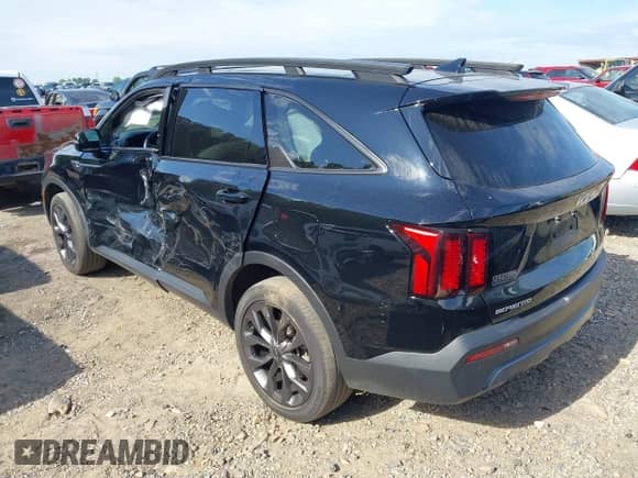 2023 Kia Sorento X-Line EX with VIN 5XYRHDLF6PG218987, listed as a IAAI auction lot 42202644 with 24,475 mi miles and . Bid and sale history available at DreamBid. Image 3.