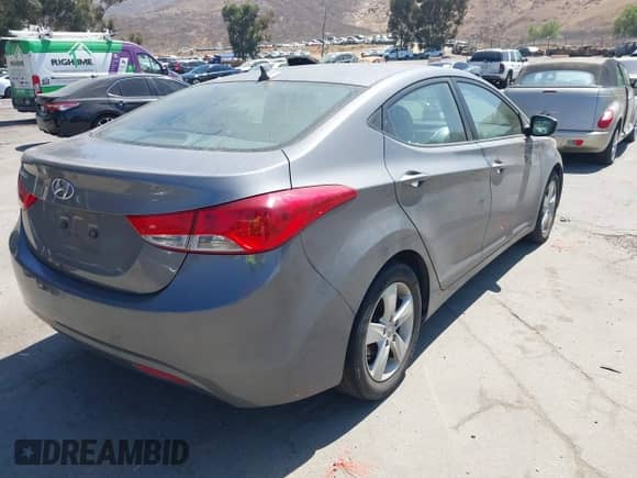2012 Hyundai Elantra Limited with VIN 5NPDH4AE4CH091387, listed as a IAAI auction lot 42896346 with 158,132 mi miles and . Bid and sale history available at DreamBid. Image 4.