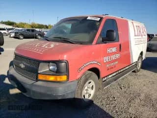 2006 Chevrolet Express Cargo с VIN 1GCFG15T761172401, выставлен на аукционе Copart как лот 71225064 с пробегом 109 220 миль миль и Списание • Salvage title. История ставок и продаж доступна на DreamBid. Изображение 1.
