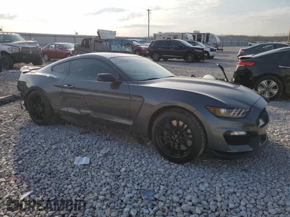 2020 Ford Mustang Shelby GT350 with VIN 1FA6P8JZXL5552748, listed as a Copart auction lot 50962055 with 44,726 mi miles and Salvage title. Bid and sale history available at DreamBid. Image 4.