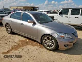 2009 Hyundai Genesis with VIN KMHGC46FX9U031850, listed as a Copart auction lot 86155105 with 152,445 mi miles and Salvage title. Bid and sale history available at DreamBid. Image 4.
