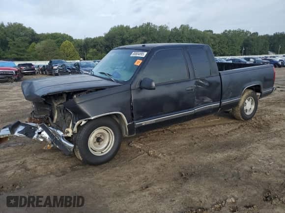 1997 Chevrolet Silverado 1500 with VIN 1GCEC19W5VE162632, listed as a Copart auction lot 80804895 with 382,440 mi miles and Salvage title. Bid and sale history available at DreamBid. Image 1.
