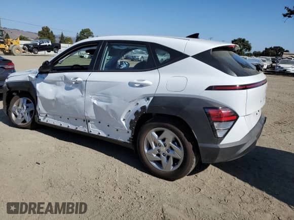2025 Hyundai Kona SE с VIN KM8HA3AB8SU268321, выставлен на аукционе Copart как лот 69278575 с пробегом 7 257 миль миль и Списание • Salvage title. История ставок и продаж доступна на DreamBid. Изображение 2.