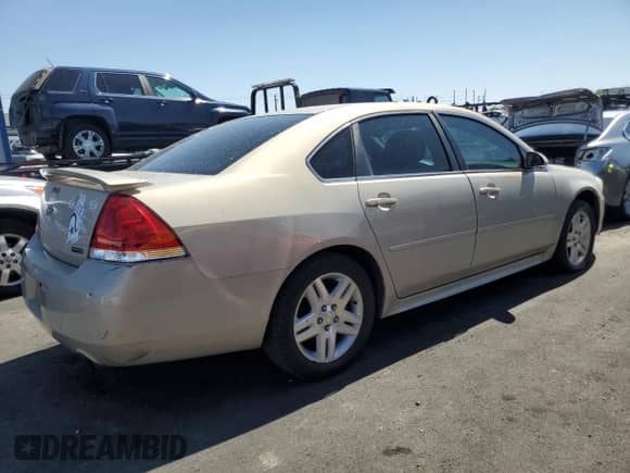 2012 Chevrolet Impala LT Fleet with VIN 2G1WG5E36C1161833, listed as a Copart auction lot 80663515 with 140,312 mi miles and Salvage title. Bid and sale history available at DreamBid. Image 3.