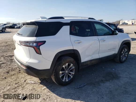 2025 Chevrolet Equinox AWD LT с VIN 3GNAXPEG0SL110221, выставлен на аукционе Copart как лот 86141944 с пробегом 2 619 миль миль и Списание • Salvage title. История ставок и продаж доступна на DreamBid. Изображение 3.