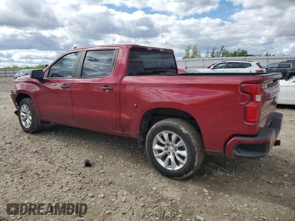 2020 Chevrolet Silverado 1500 Custom z VIN 1GCPWBEH0LZ298069, wystawiony jako Copart lot #57802325 z przebiegiem 72 609 mil mil oraz Szkoda całkowita • Salvage title. Historia ofert i sprzedaży dostępna na DreamBid. Obrazek 2.