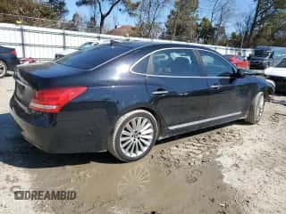 2014 Hyundai Equus Ultimate z VIN KMHGH4JH1EU089995, wystawiony jako Copart lot #46342265 z przebiegiem 121 087 mil mil oraz Szkoda całkowita • Salvage title. Historia ofert i sprzedaży dostępna na DreamBid. Obrazek 3.