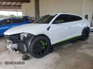 2021 Lamborghini Urus с VIN ZPBUA1ZL3MLA13128, выставлен на аукционе Copart как лот 62665225 с пробегом Не указан миль и Списание • Salvage title. История ставок и продаж доступна на DreamBid. Изображение 1.