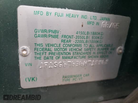 2006 Subaru Forester X L.L. Bean with VIN JF1SG67636H718868, listed as a Copart auction lot 85465395 with 153,894 mi miles and Clean title. Bid and sale history available at DreamBid. Image 12.