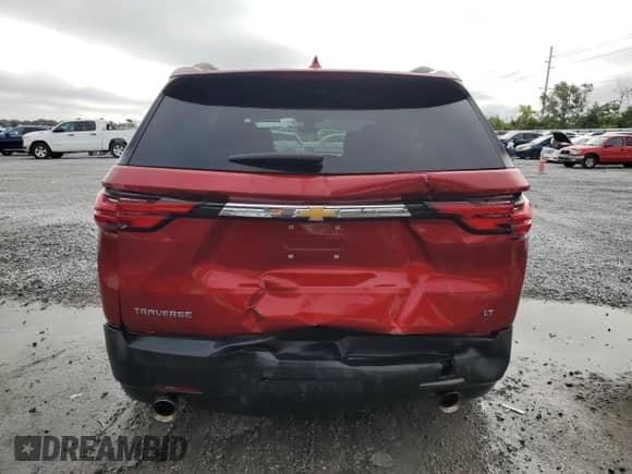 2022 Chevrolet Traverse LT Cloth z VIN 1GNERGKW5NJ165945, wystawiony jako Copart lot #70910495 z przebiegiem 54 389 mil mil oraz Nie do naprawy • Non repairable. Historia ofert i sprzedaży dostępna na DreamBid. Obrazek 6.