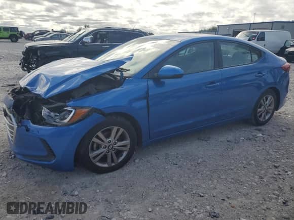 2017 Hyundai Elantra Limited with VIN KMHD84LF3HU241441, listed as a Copart auction lot 70938985 with 101,213 mi miles and Clean title. Bid and sale history available at DreamBid. Image 1.