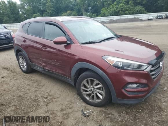 2016 Hyundai Tucson SE with VIN KM8J33A41GU092040, listed as a Copart auction lot 66837045 with 81,711 mi miles and Salvage title. Bid and sale history available at DreamBid. Image 4.
