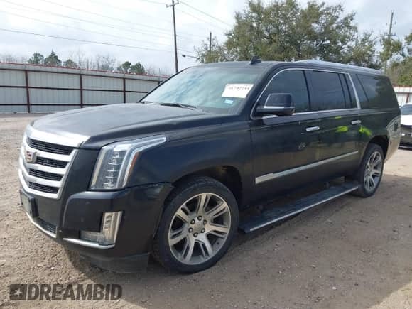 2016 Cadillac Escalade ESV Premium Collection with VIN 1GYS3JKJ4GR257044, listed as a IAAI auction lot 41747244 with 168,140 mi miles and . Bid and sale history available at DreamBid. Image 2.