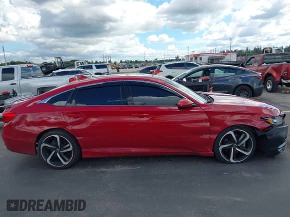 2020 Honda Accord Sport with VIN 1HGCV2F39LA003894, listed as a IAAI auction lot 43268758 with 80,820 mi miles and . Bid and sale history available at DreamBid. Image 14.